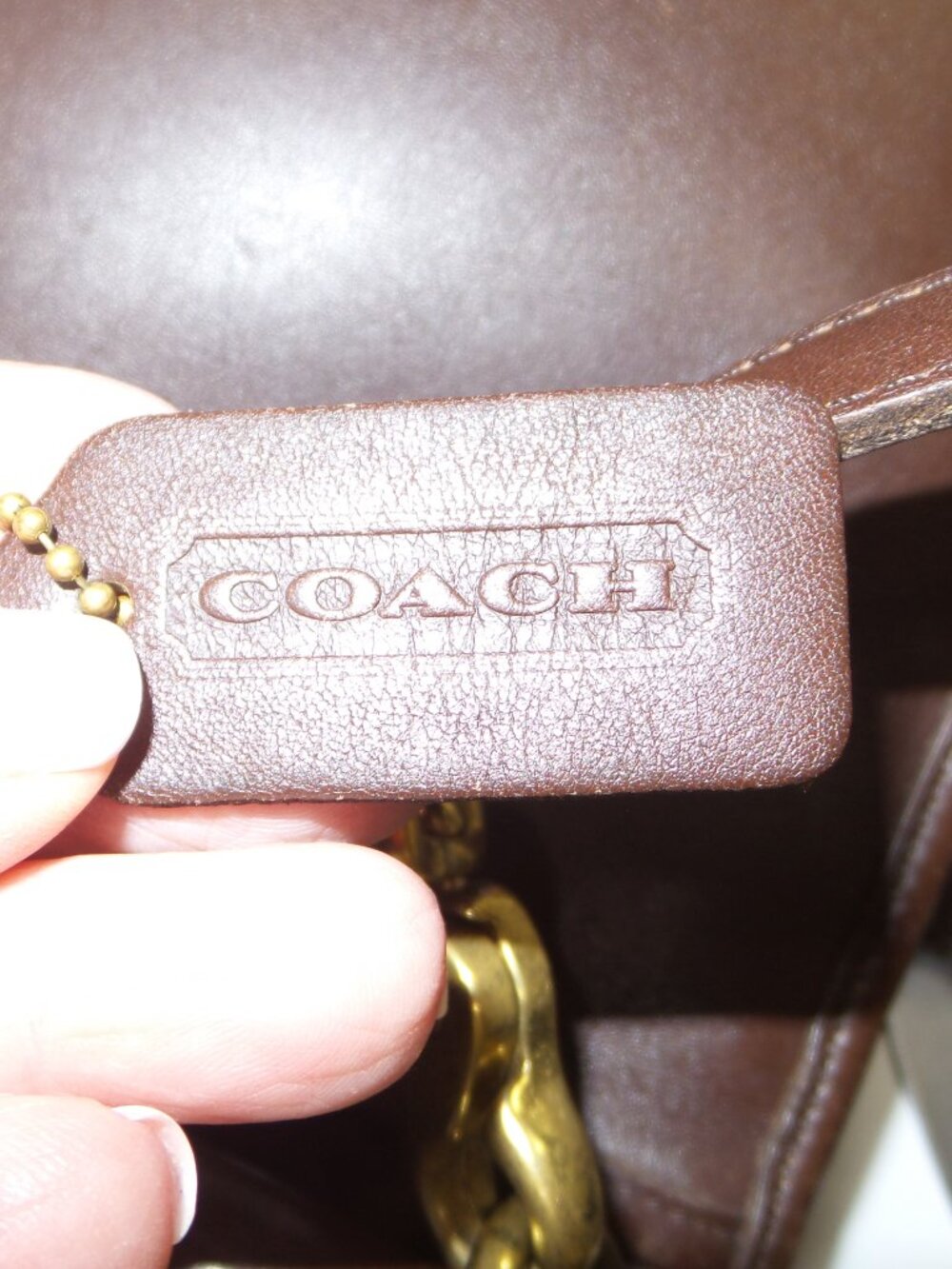 Vintage Coach Willis Bag 9927 Mahogany Brown Leather Crossbody Satchel - Picture 9 of 10